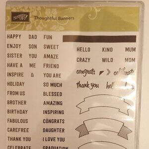 Stampin' Up! 'Thoughtful Banners'  53 pc set - gently used.